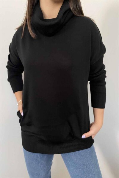 İstangül Butik Тениска с качулка и кант Degaje Yaka Cepli Kazak