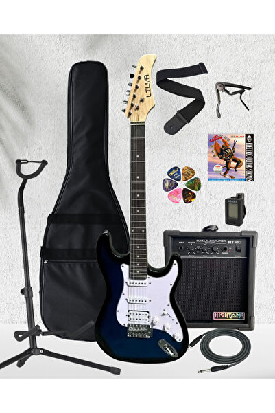 LİLYA HSS Elektro Gitar Amfi Kulaklık FULL SET
