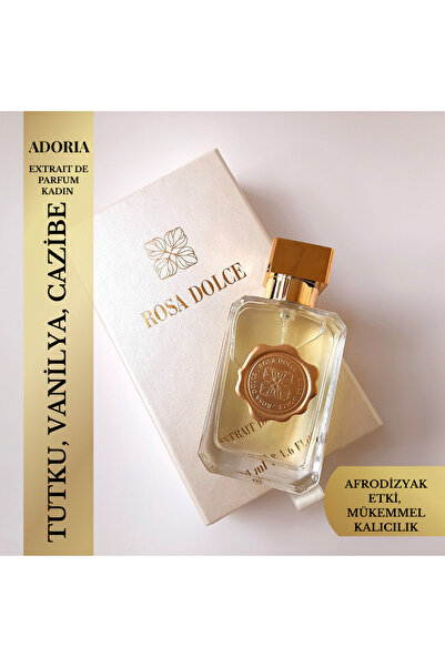Rosa Dolce Adoria – Kadın Parfüm Oryantal Vanilyalı Baharatlı Extrait de Parfum