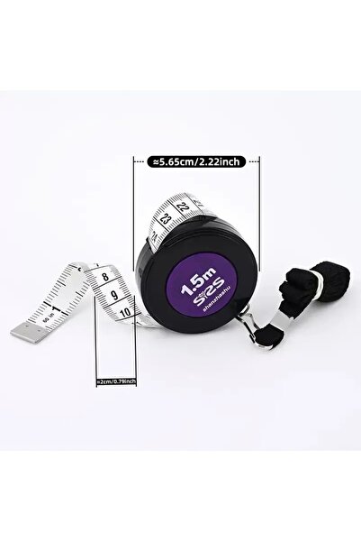JokeyKırtasiye Otomatik Rondo Askılı (metre Ve Inç'li) Terzi Mezurası (1,5 Me...