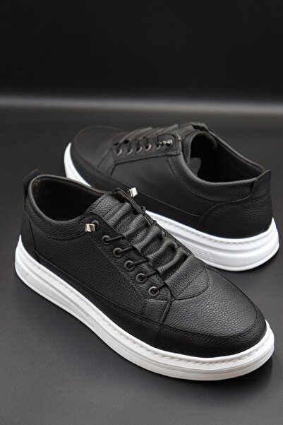 EFNANSHOES EFNAN SHOES Erkek Siyah Günlük Esnek Rahat Dikişli Hafif Poli AKILLI BACIKLI SPOR AYAKKABI