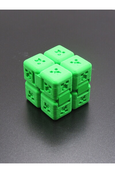 MODA Creeper Temalı Sonsuz Döngü Küpü, Eğlenceli ve Renkli Zihni Oyun Küpü