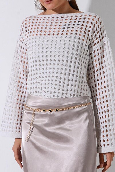 PİNKMARK Pınkmark Cureaua cu lanț emailat auriu negru pentru femei Pmkm25596