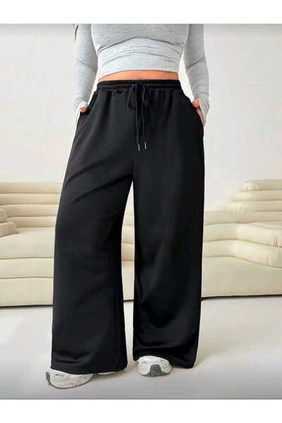 modlux Μαύρο χειμερινό σαρούνι στράπλες γυναικείο παντελόνι φόρμας, φαρδύ, με...