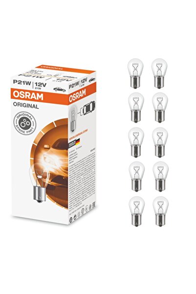 Osram 7506 P21w 93 Sinyal Stop Ampul 12v 21w 10 Adet Tek Duy Düz