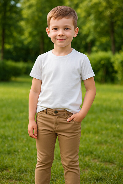 asiltr Düz kesim pamuklu pantolon Ayarlanabilir Bel