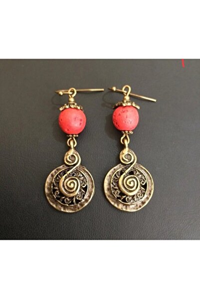 Birtakı'm Şeyler Authentic Lava Stone Handmade Earrings