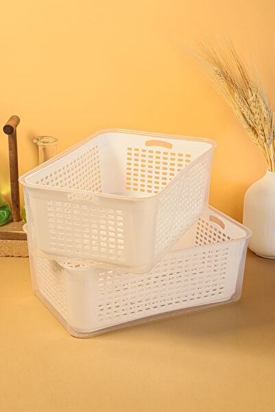 welcomein Süzgeçli Buzdolabı ve Mutfak Organizeri Sebze & Meyve Saklama Kabı ...