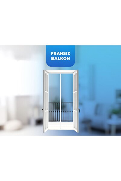 Erol Beyaz Fransız Pencere Korkuluğu -(160-250 CM ARASI)çocuk Güvenlik Ürünleri Pencere Güvenlik Sistemi