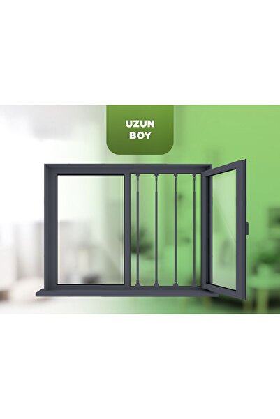 Erol Uzun Pencereler İçin Pratik Korkuluk - 130 Cm İle 160 Cm Arasında Uzayıp...