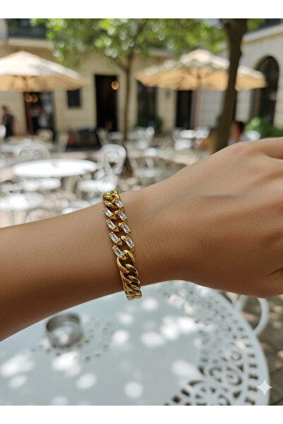 XUPİNGS JEWELRY Xuping Jewelry Zirkon taşlı Gold Kaplama Baget Zirkon Taşlı G...