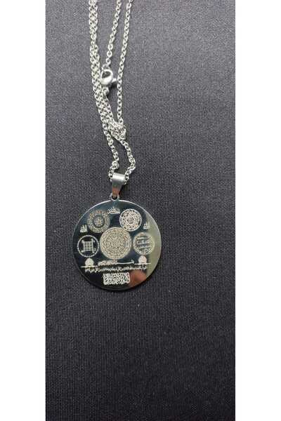 GM SİLVER Luck, Wealth, Protection, Confidence (Amulet) 316L Silver Steel Necklace