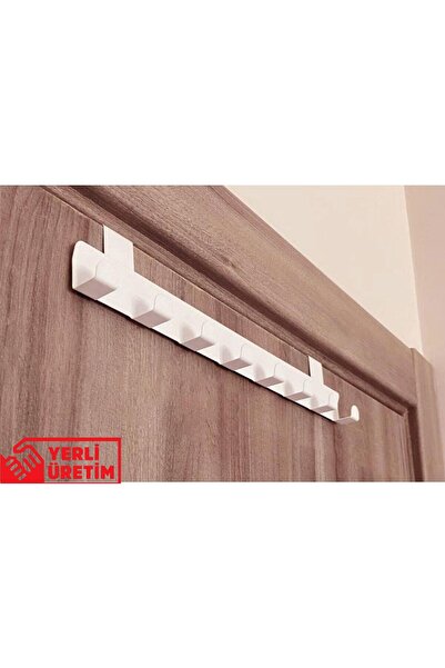 MRl Metal Parlak Beyaz Amerikan Kapı Arkası Askılık Organizer Askılık Ve Banyo Kapı Arkası Mka868