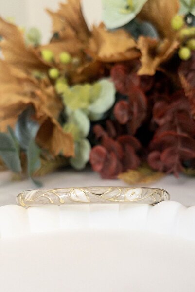 Petalia Çiçekli Mine Kelepçe Bilezik