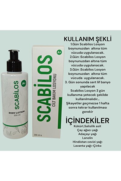 SCABİLOS Scabilos 200 ml Losyon ( Uyuz_kaşıntı Için )