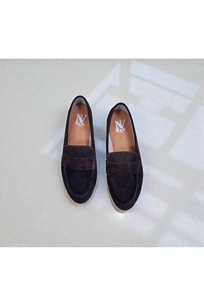 NE&VE SHOES Дамски мокасини от естествена кожа в цвят кафе