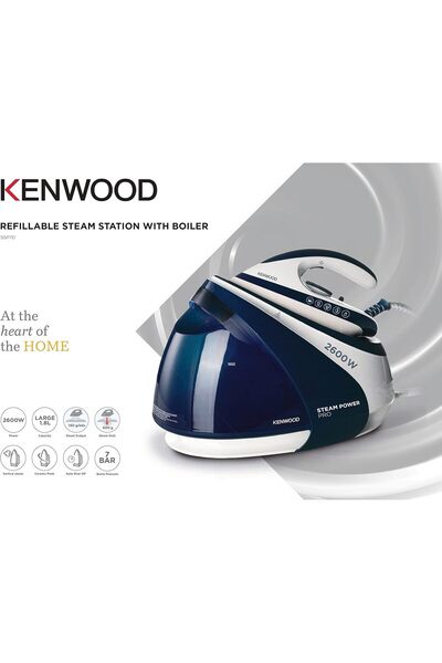 Kenwood 2600W Steam Iron Station 7 Bar Pressure, 1.8L Tank, 600g Steam Shot – SSP70.000WB