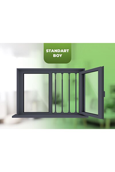 Erol Çocuklar Için Pencere Güvenlik Sistemi - Pencere Güvenlik Bariyeri 4 Adet - Hazır Korkuluk Sistemi