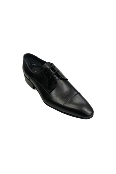 şık kundura Black Leather Men's Shoes