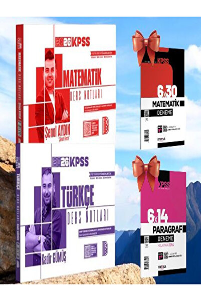 Benim Hocam Yayınları Benim Hocam 2026 KPSS Türkçe+Matematik Ders Notları 2 l...