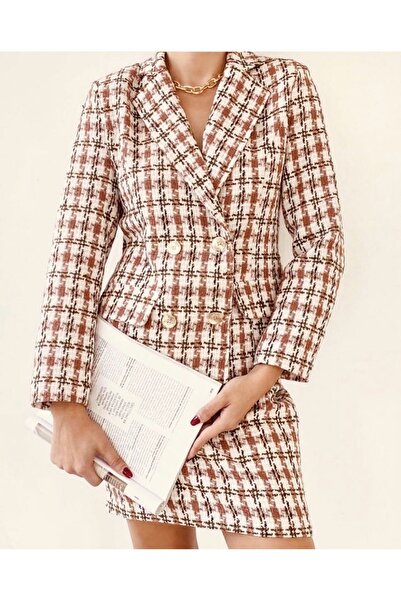 REIZ Brown Tweed Suit