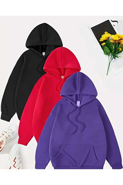 blackbonds Set de 3 hanorace cu glugă Advantage