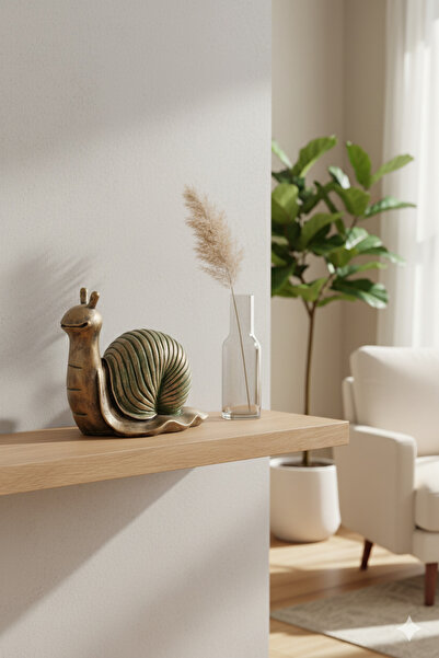 Dekoromi Dekoratif Salyangoz Heykeli Biblo 28x24 cm – Bohem Tasarım Ev ve Ofi...