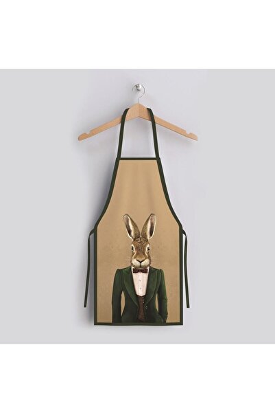 Adawall مريلة المطبخ من مستر رابيت (قماش الكتان، شهادة دولية للغسيل وعدم التلاشي)