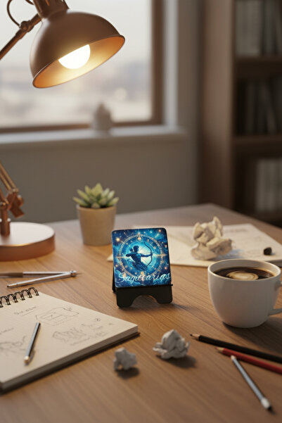 FourArts Pictură artistică în marmură cu semnul zodiacal Sagittarius 10x10 cm...