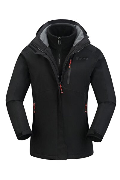 2AS Sparkle Woman 3in1 Kadın Ceket Siyah