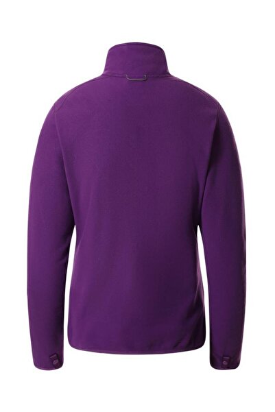 THE NORTH FACE 100 Glacier Γυναικείο φλις με φερμουάρ με πλήρη κάλυψη μωβ