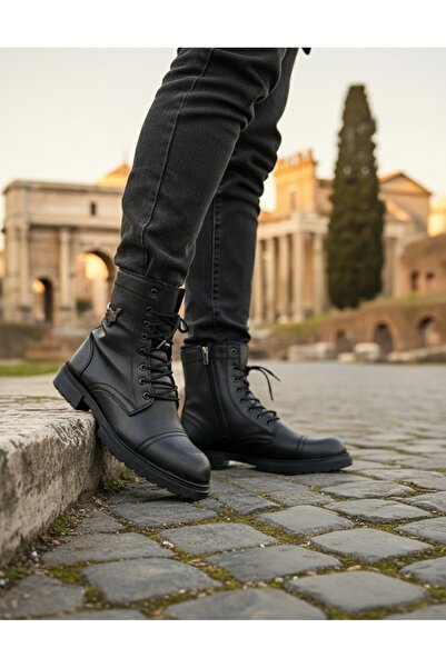 FAYMAZ Cizme pentru bărbați - Design cu șireturi