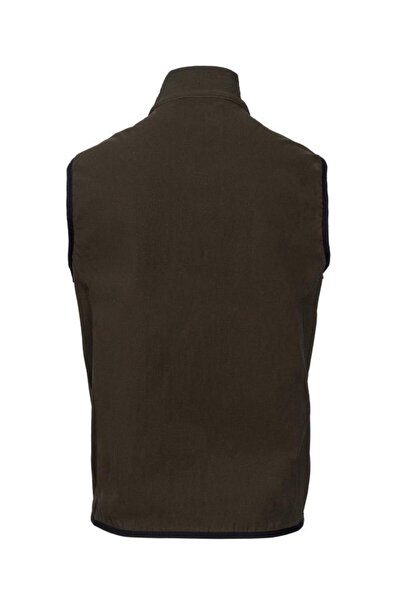 2AS Porçka Вълнена мъжка жилетка каки