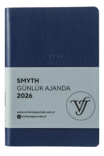 Victoria's Journals Smyth 2026 Дневен дневник A6 (9x14cm) Мека корица Слонова кост 80 gsm