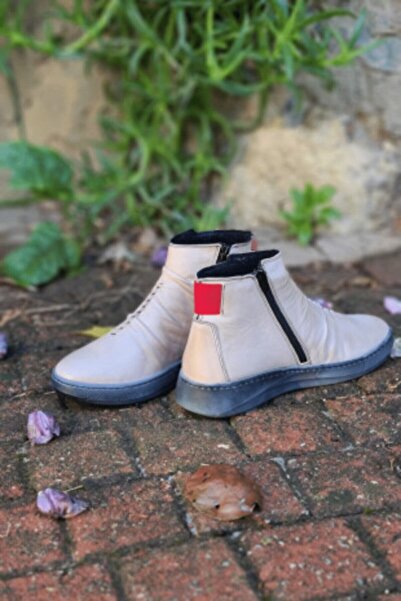 İNZE AYAKKABI Mink Genuine Leather Boots-Model Name:Tokyo