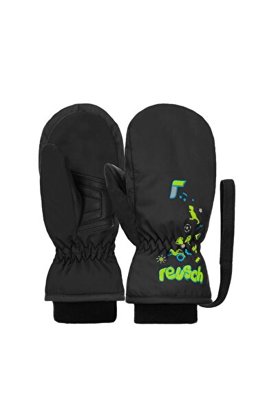 Reusch Mitten Kids Black Ski Gloves
