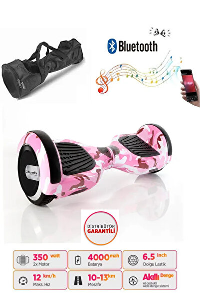 CityMate Elektrikli Kaykay Full Ledli Hoverboard Bluetooth Hoparlörlü 6.5 Inch D05