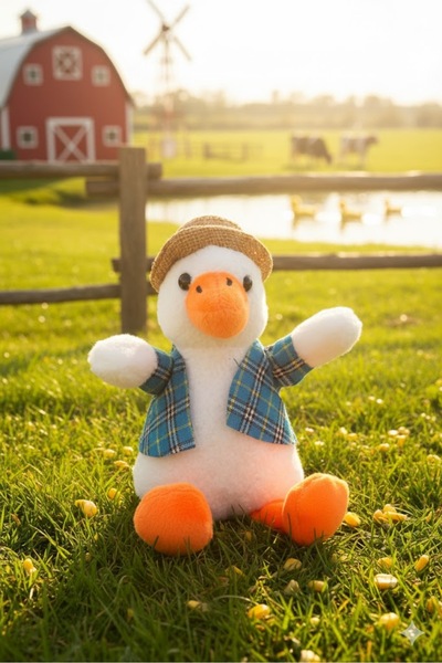 Pufline Cute Detective Duck Plush Duck Toy Accessory Bag Ornament