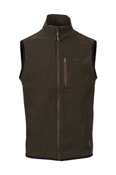 2AS Porçka Вълнена мъжка жилетка каки