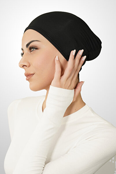 Şalcenneti.com Micro-bonnet cu uscare rapidă, negru, pentru mare și piscină