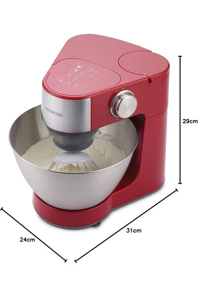 Kenwood Prospero KM241002 Stand Mixer 900W Red – 4.3L Bowl, K-Beater, Whisk, Dough Hook, Blender