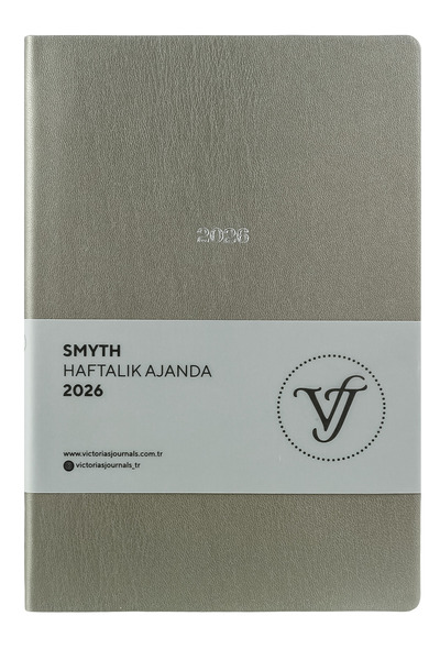 Victoria's Journals Smyth 2026 Weekly Agenda A5 (14X21Cm) Flexible Cover Ivory 80 Gr.