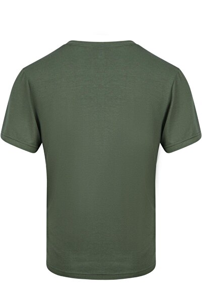 2AS Victor Erkek Viloft V Yaka T-Shirt Haki