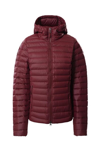 THE NORTH FACE Stretch Down Hoodie Hooded Women's Coat Claret Red
