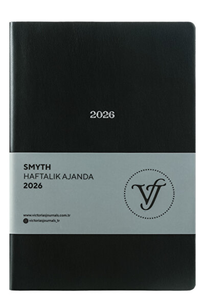 Victoria's Journals Smyth 2026 Haftalık Ajanda A5 (14x21cm) Esnek Kapak Ivory...