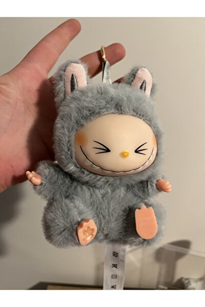 labubu sepeti GRİ RENK LABUBU