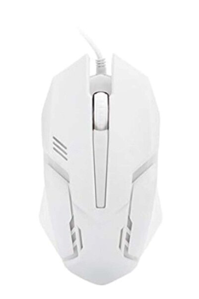 huitich X1 Wired USB Gaming Mouse with Colorful Breathing Light White