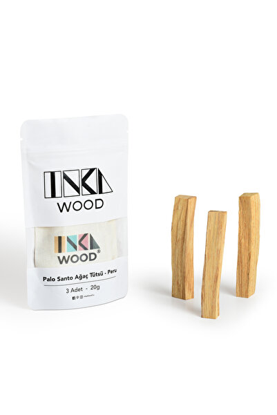 Inka Wood Co. Palo Santo Ağaç Tütsü 3 Adet | 20 Gr. | Peru