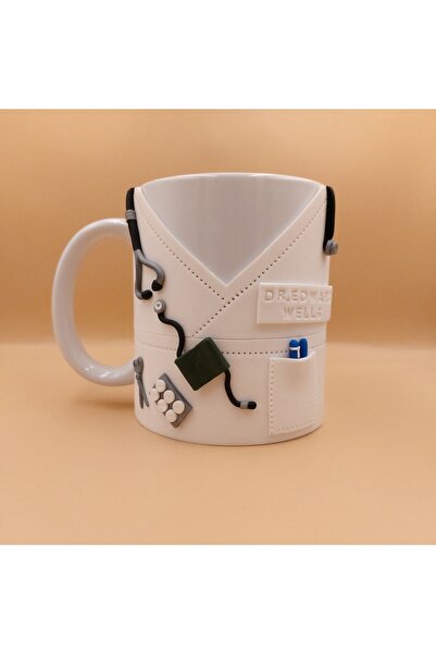 kuphane Doktora Özel Hediye 3d El Yapımı Kupa, Kişiye Özel Doktor Kupası 3d P...