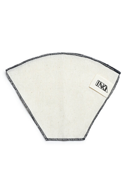 Inka Wood Co. Yıkanabilir Kumaş Organik Kahve Filtresi | 1 Adet No:4 | %100 P...